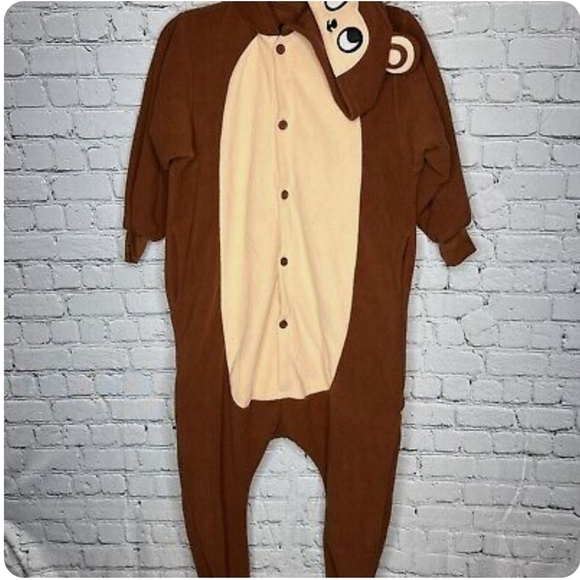 Cute & Cozy Monkey Costume/Pajamas - Picture 2 of 5